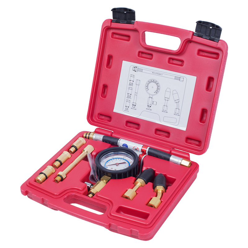 МАСТАК Компрессометр бензиновый, 0-21 атм, кейс, 8 предметов 120-10821C