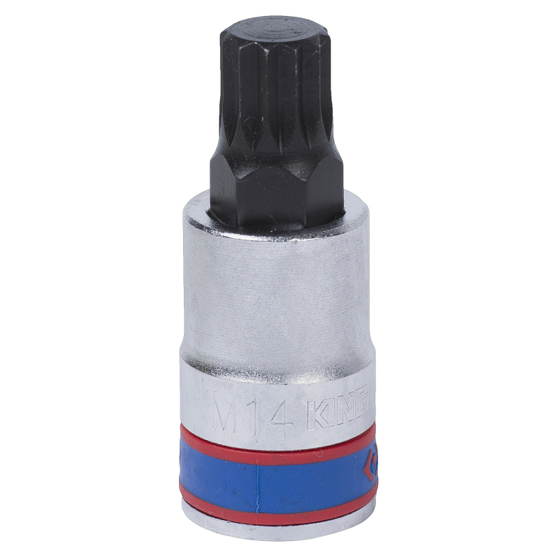 KING TONY Торцевая насадка (бита) 1/2 дюйма SPLINE, M16, L=60 мм 402616