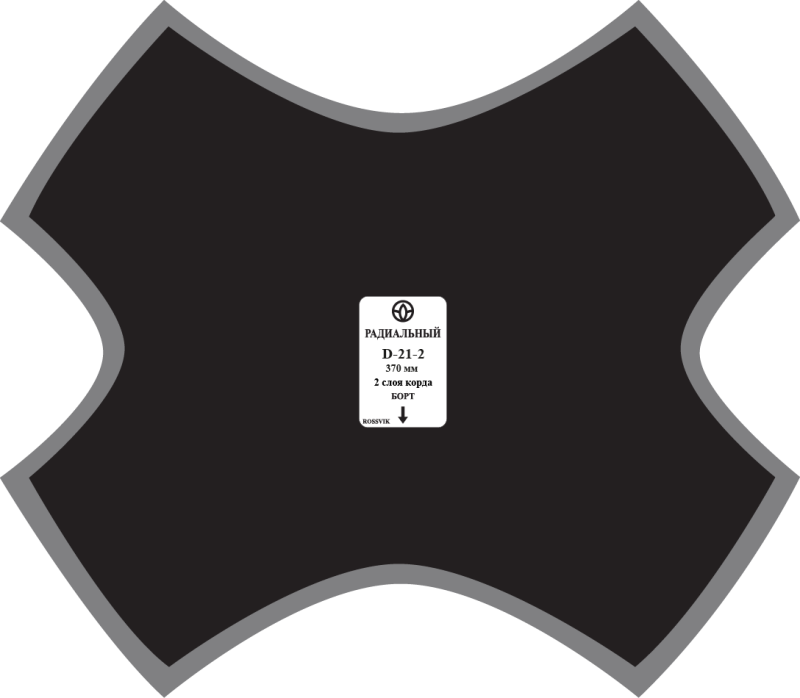 Пластырь D-21-2 диаг.370мм (1шт/4)