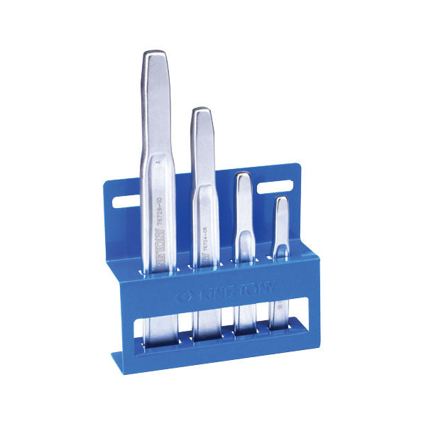 KINGTONY Комплект зубил усиленных  в металлической подставке (4шт.) 11104PR