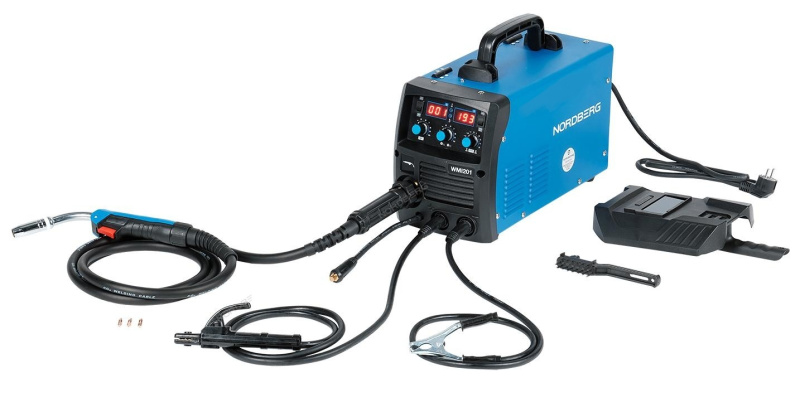 Сварочный аппарат инверторный MIG+MMA ,220V NORDBERG WMI201
