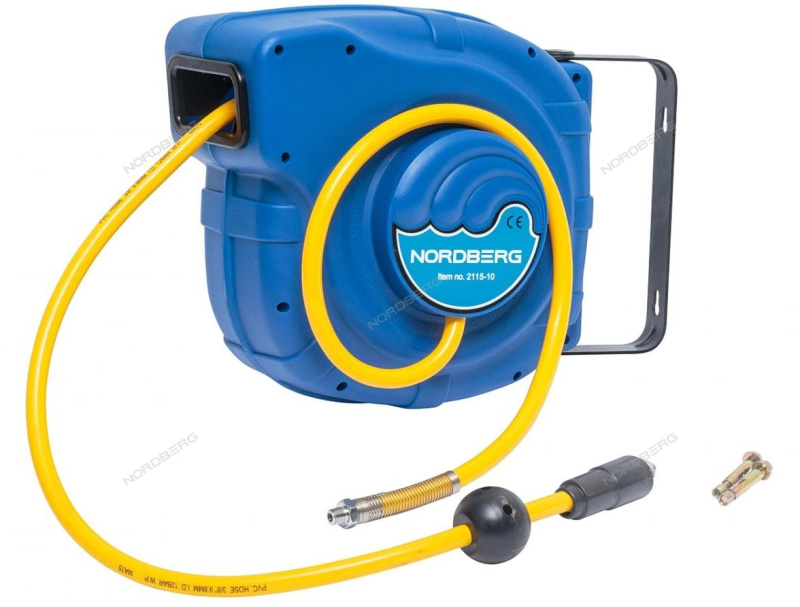 Шланг на самоскручивающейся катушке, 14 м. NORDBERG 2115-10