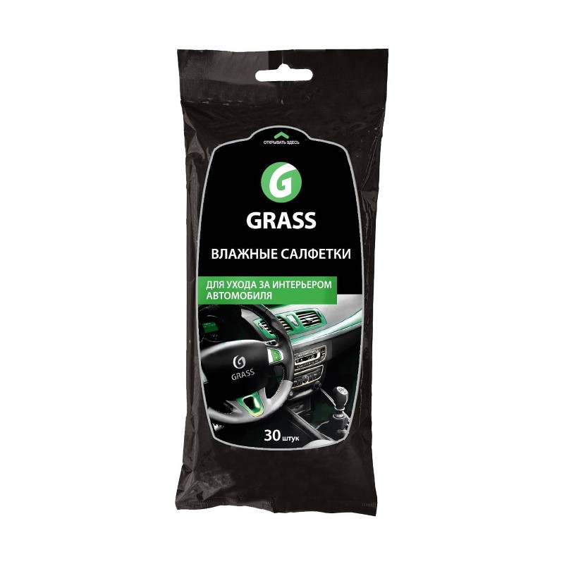 Салфетка влажная для ухода за интерьером а/м