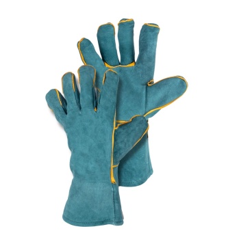 Краги спилковые зелёные FOXWELD