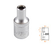 AFFIX Головка торцевая стандартная шестигранная 1/4", 04 мм AF00020004