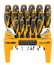 TOLSEN Набор отверток "GRIPro", вставки(биты), шестигранники, на подставке, 44 предмета